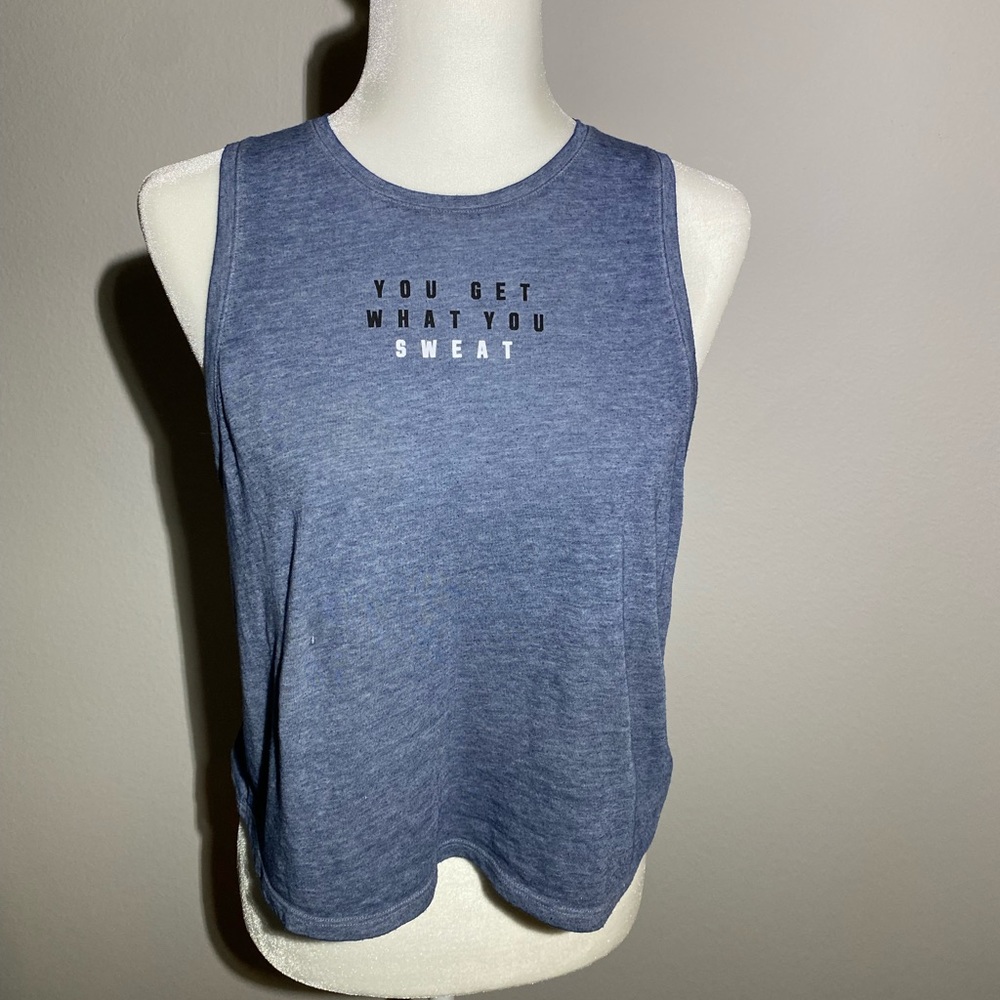 Graphic Workout Tank Top “You Get What You Sweat”